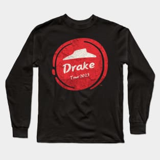 Cosplay Parody Pizza Hut Vintage Music Lovers - Drake Tour 2023 Long Sleeve T-Shirt